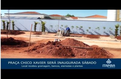 Praça Chico Xavier será inaugurada no sábado