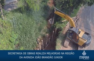 Obras na Avenida João Brandão Júnior