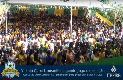 Vila da Copa transmite segundo jogo da seleção
